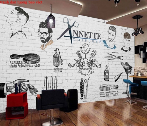 Decal dán tường, dán kính khổ dọc ( trang trí cho các bức tường đứng, cánh gà mặt tiền )